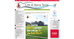 Desktop Screenshot of comune.abanoterme.pd.it